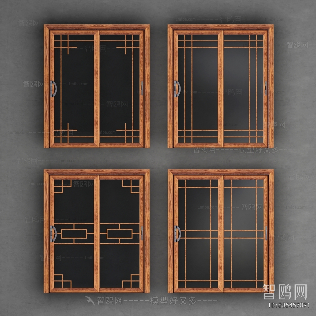 New Chinese Style Sliding Door