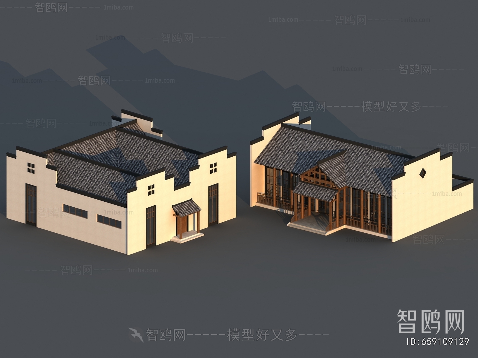 Chinese Style Villa Appearance