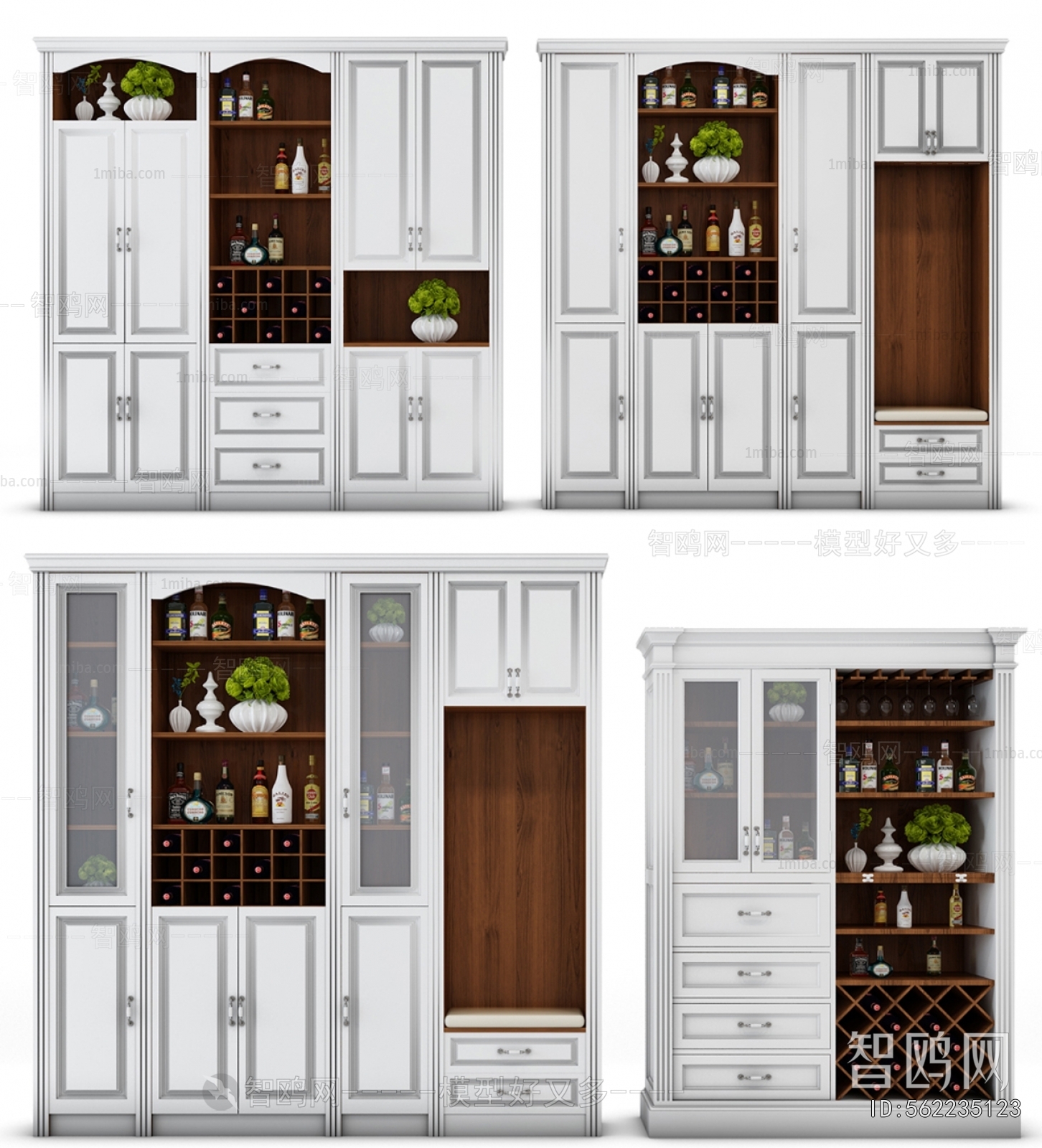 European Style Wine Cabinet