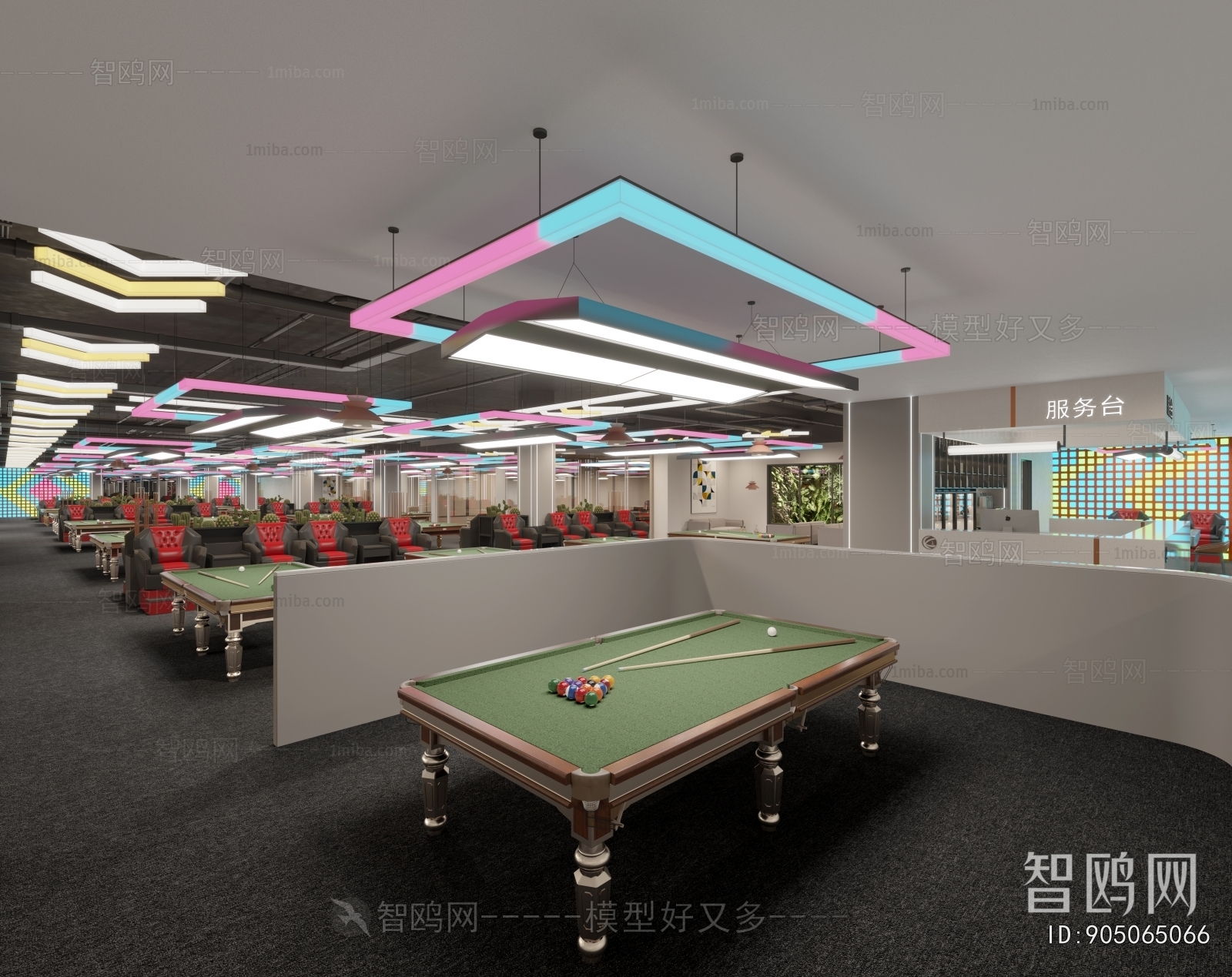 Modern Billiard Room