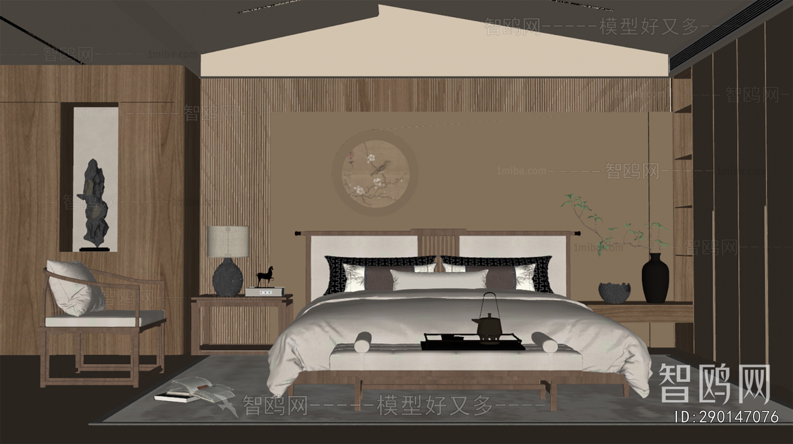 New Chinese Style Bedroom