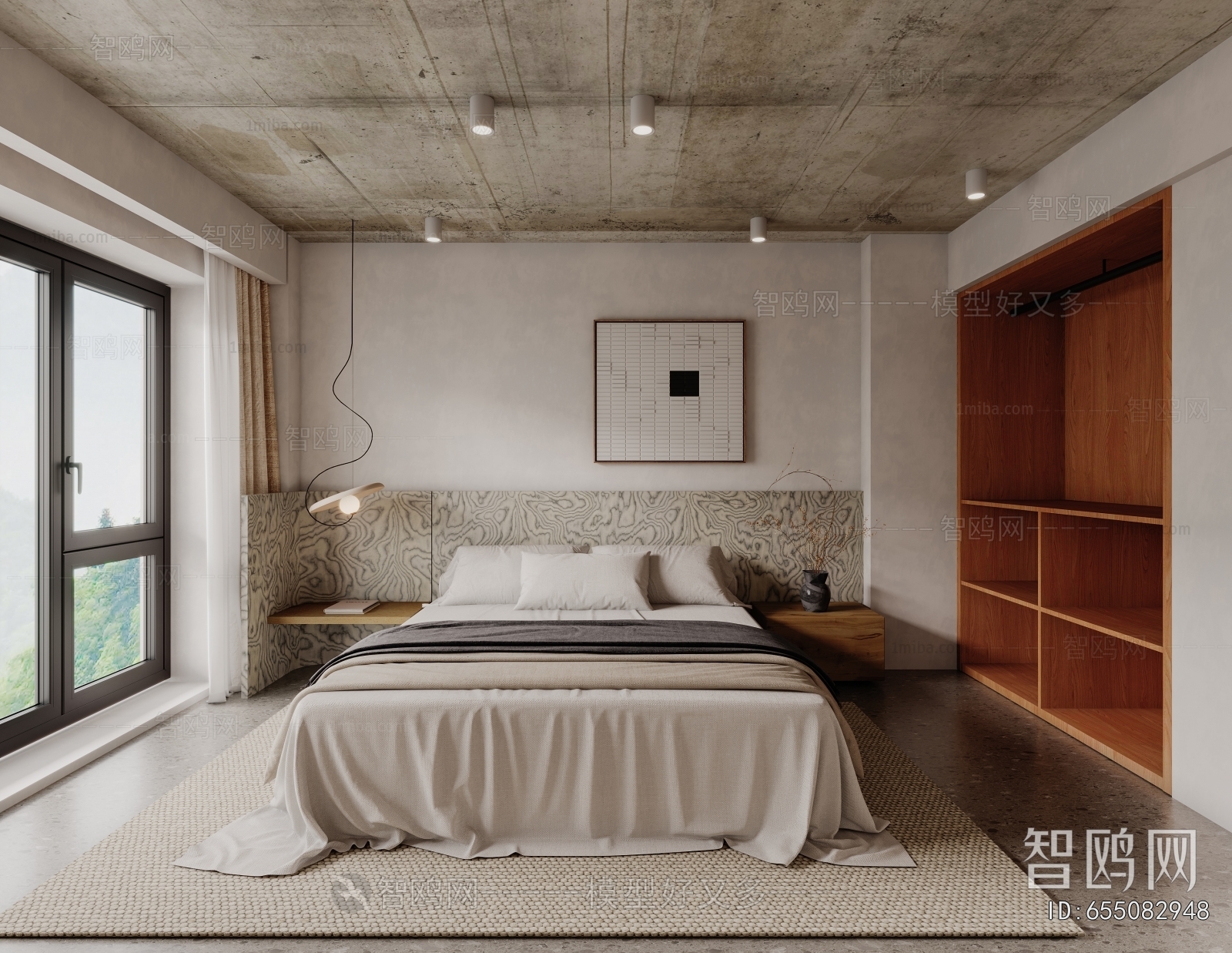 Industrial Style Bedroom