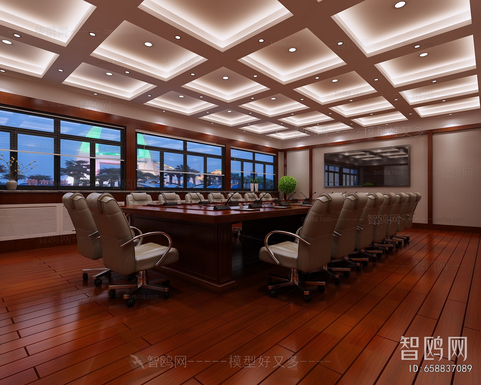 New Chinese Style Meeting Room