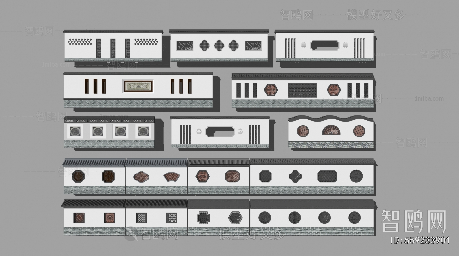 Chinese Style Building Component