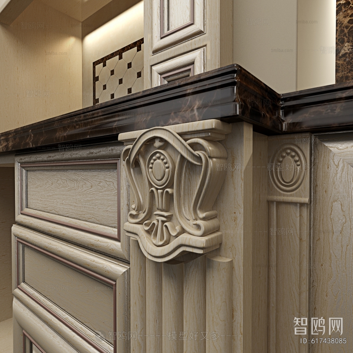 European Style Kitchen Cabinet