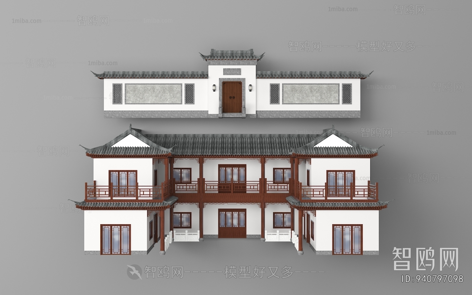 New Chinese Style Building Appearance