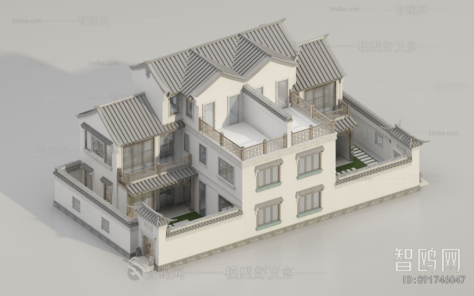 New Chinese Style Detached Villa