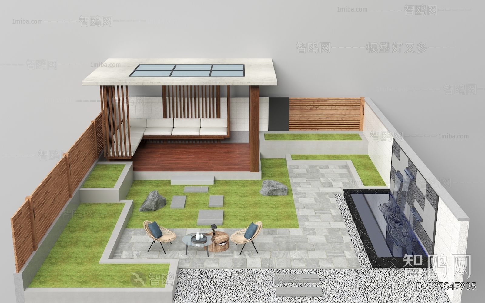 Modern Courtyard/landscape