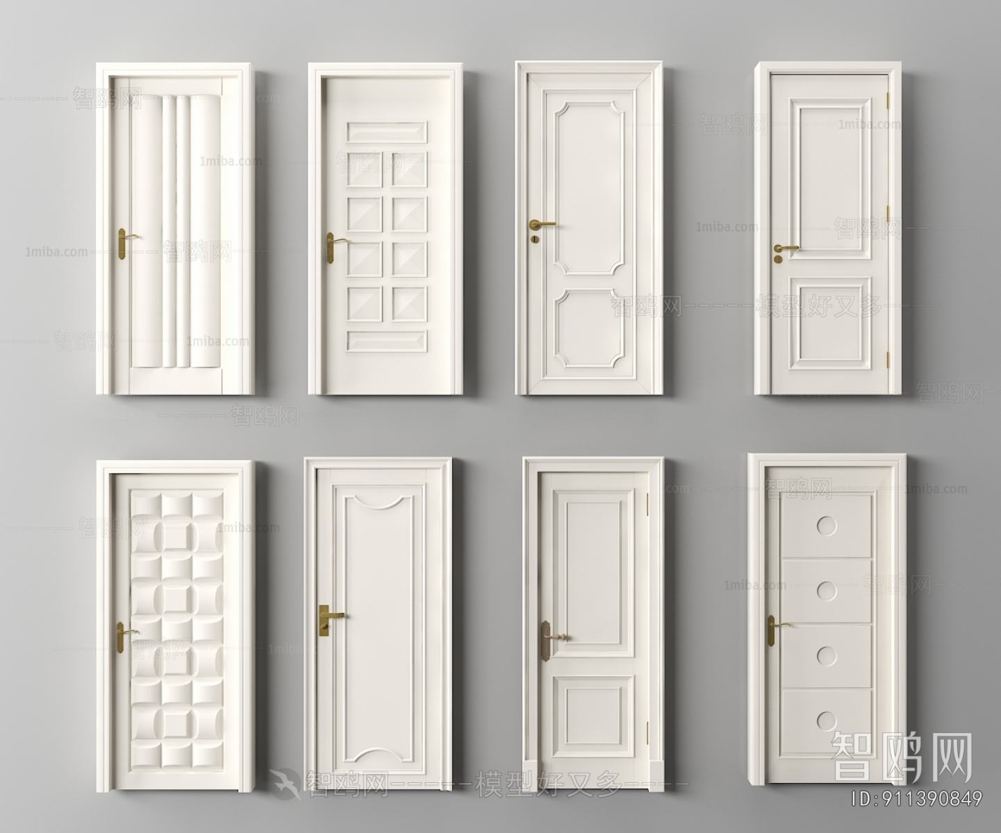 Modern Simple European Style Solid Wood Door