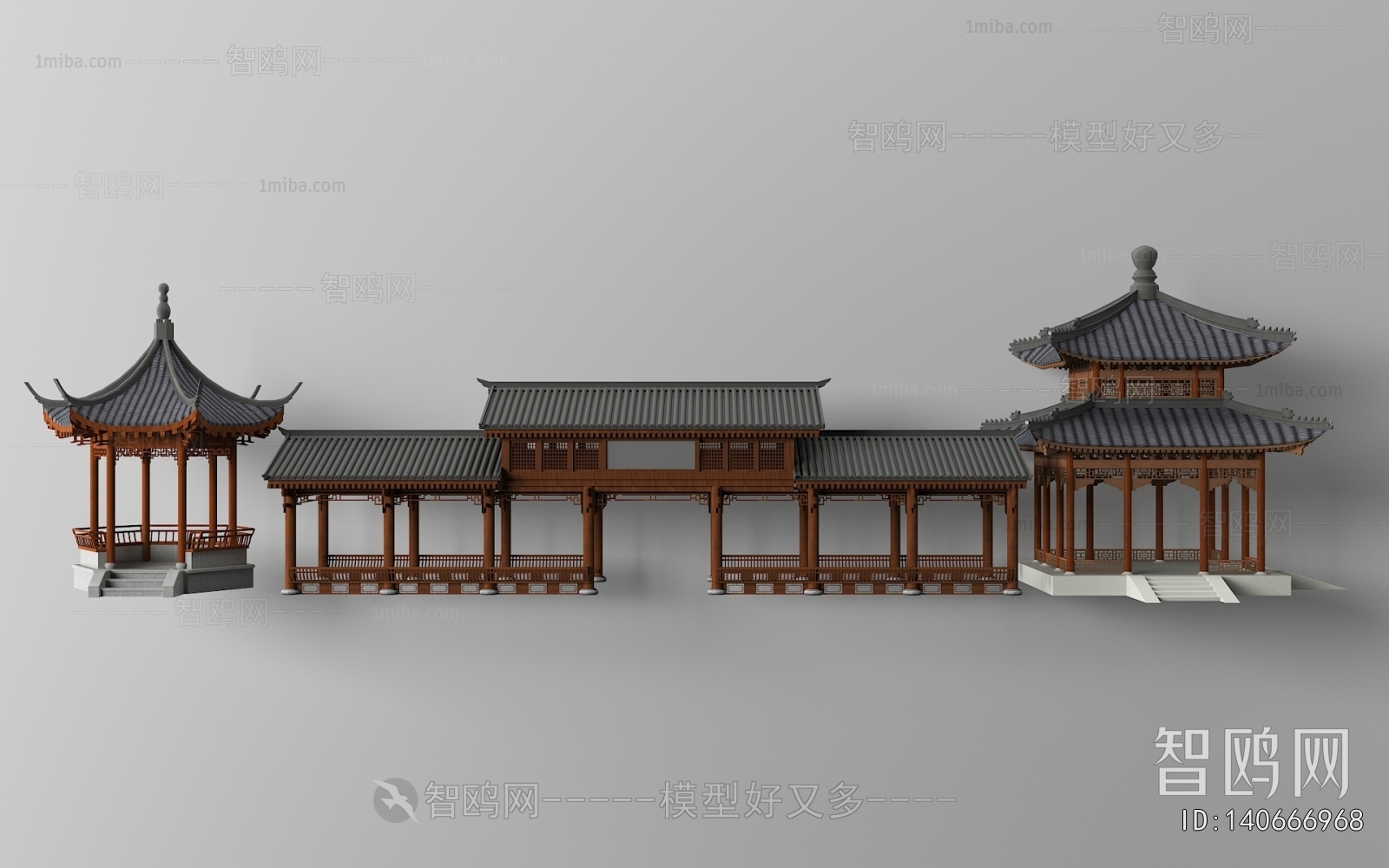 Chinese Style Ancient Architectural Buildings