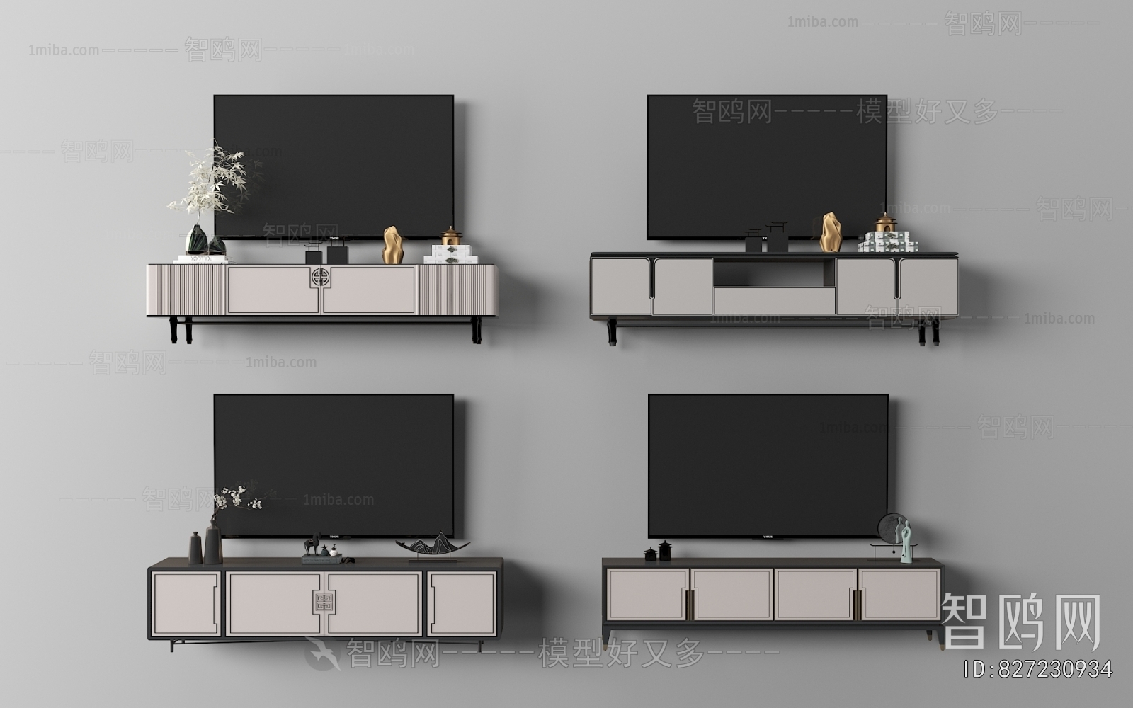 New Chinese Style TV Cabinet