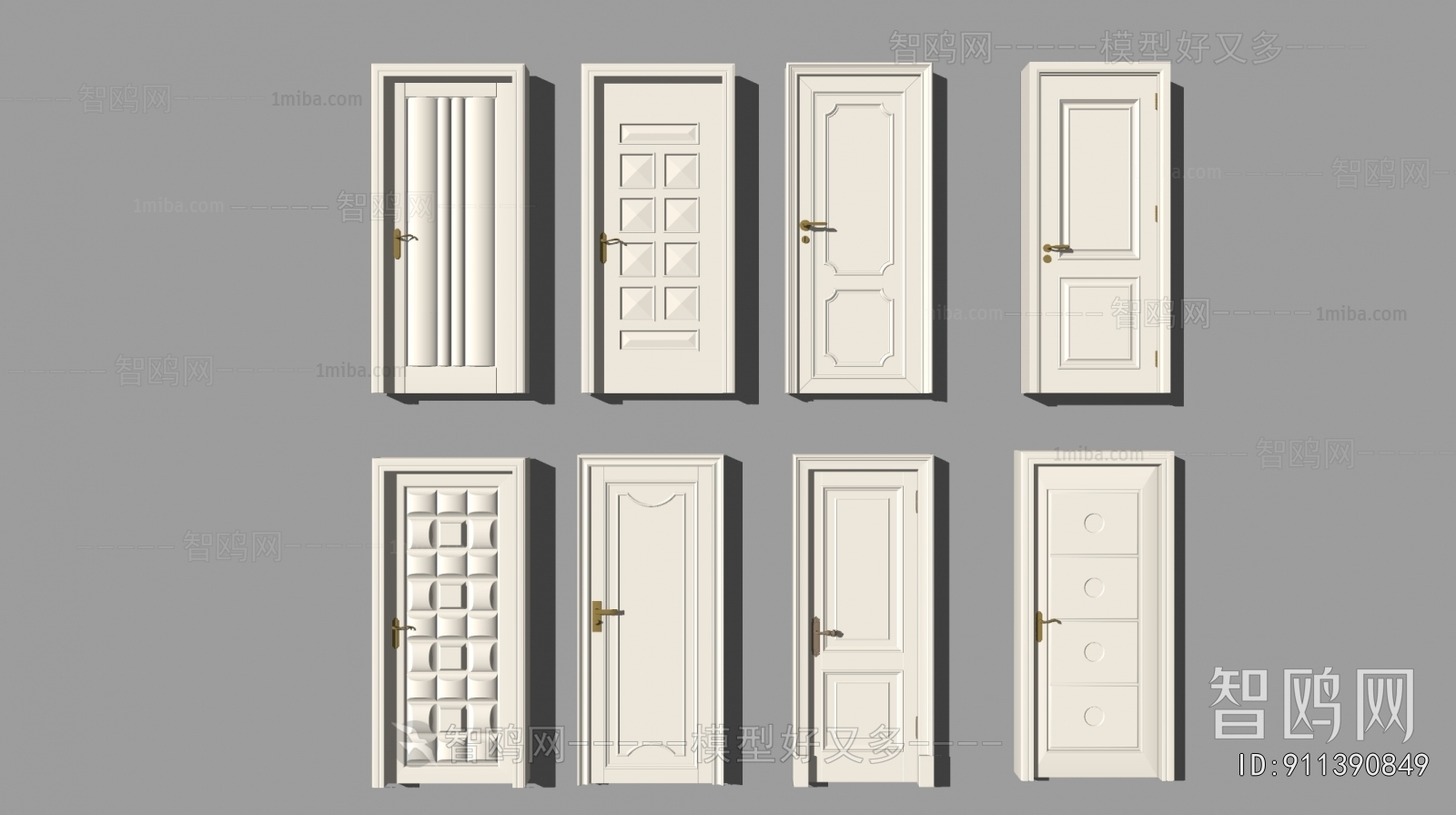 Modern Simple European Style Solid Wood Door