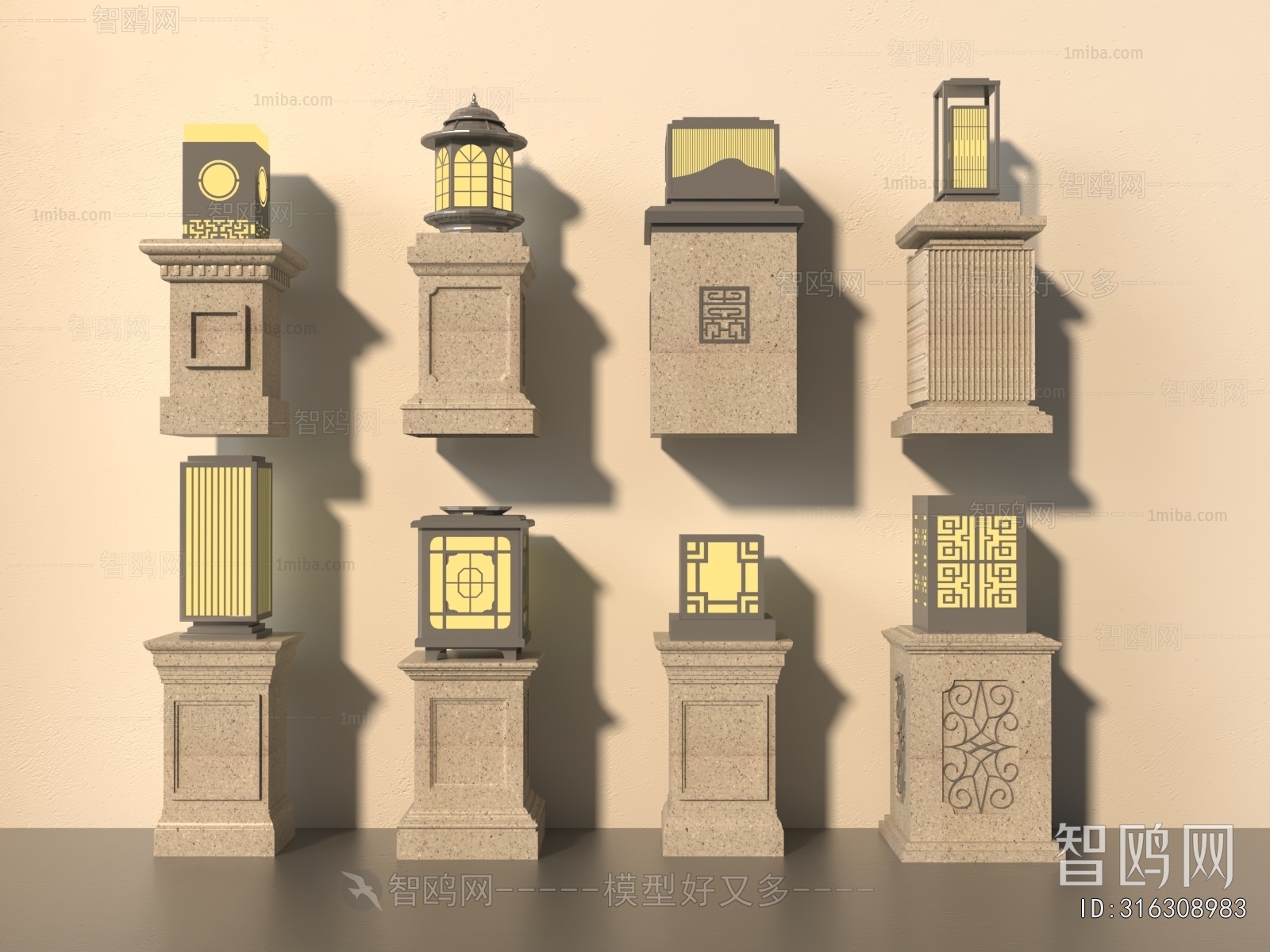 New Chinese Style Outdoor Light