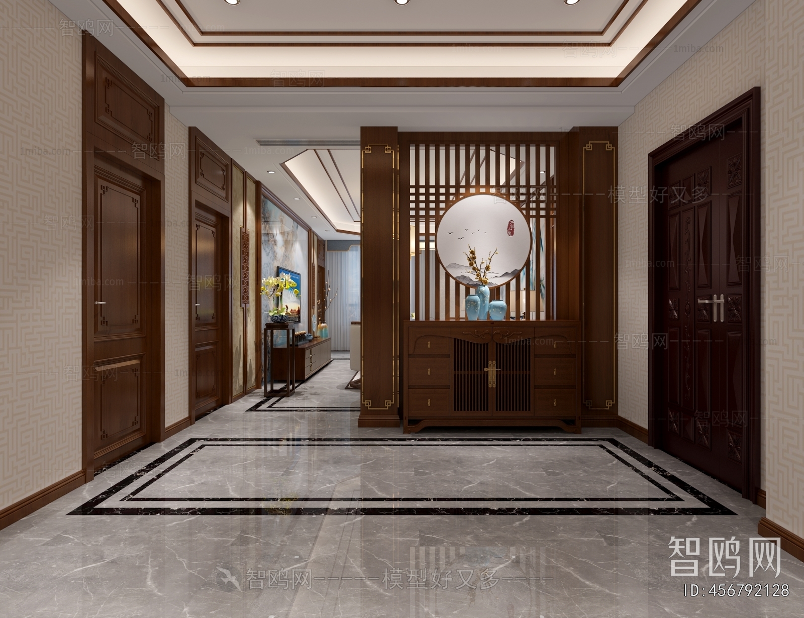 New Chinese Style Hallway