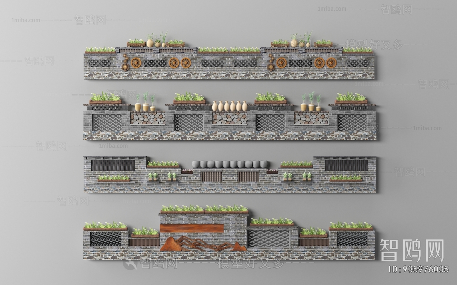 New Chinese Style Landscape Wall