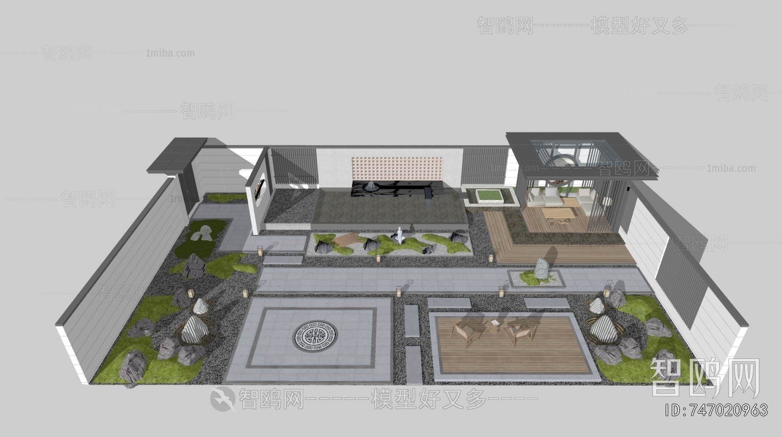 New Chinese Style Courtyard/landscape