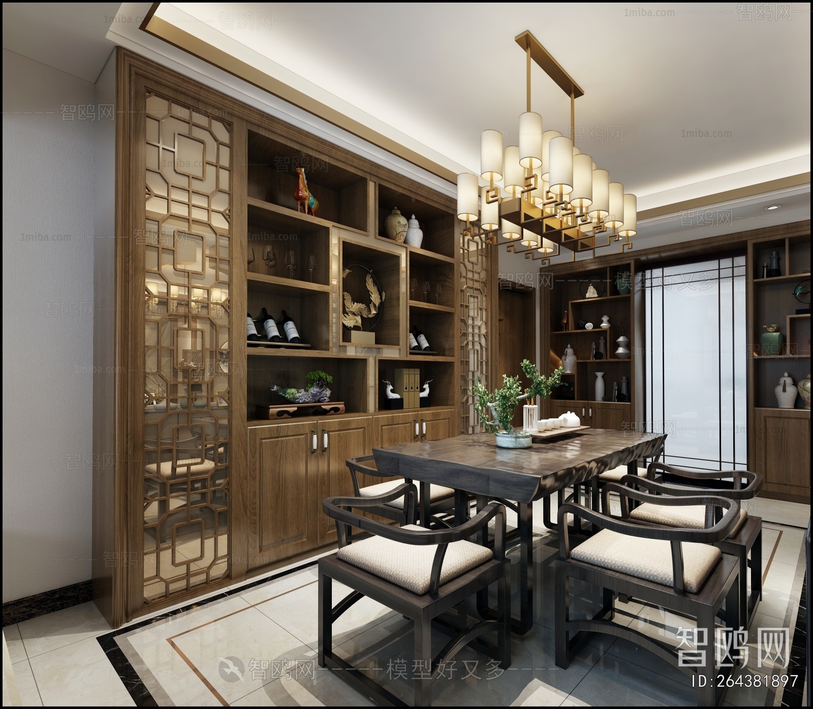 New Chinese Style Dining Room