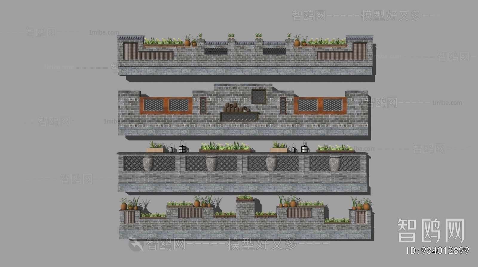 New Chinese Style Landscape Wall