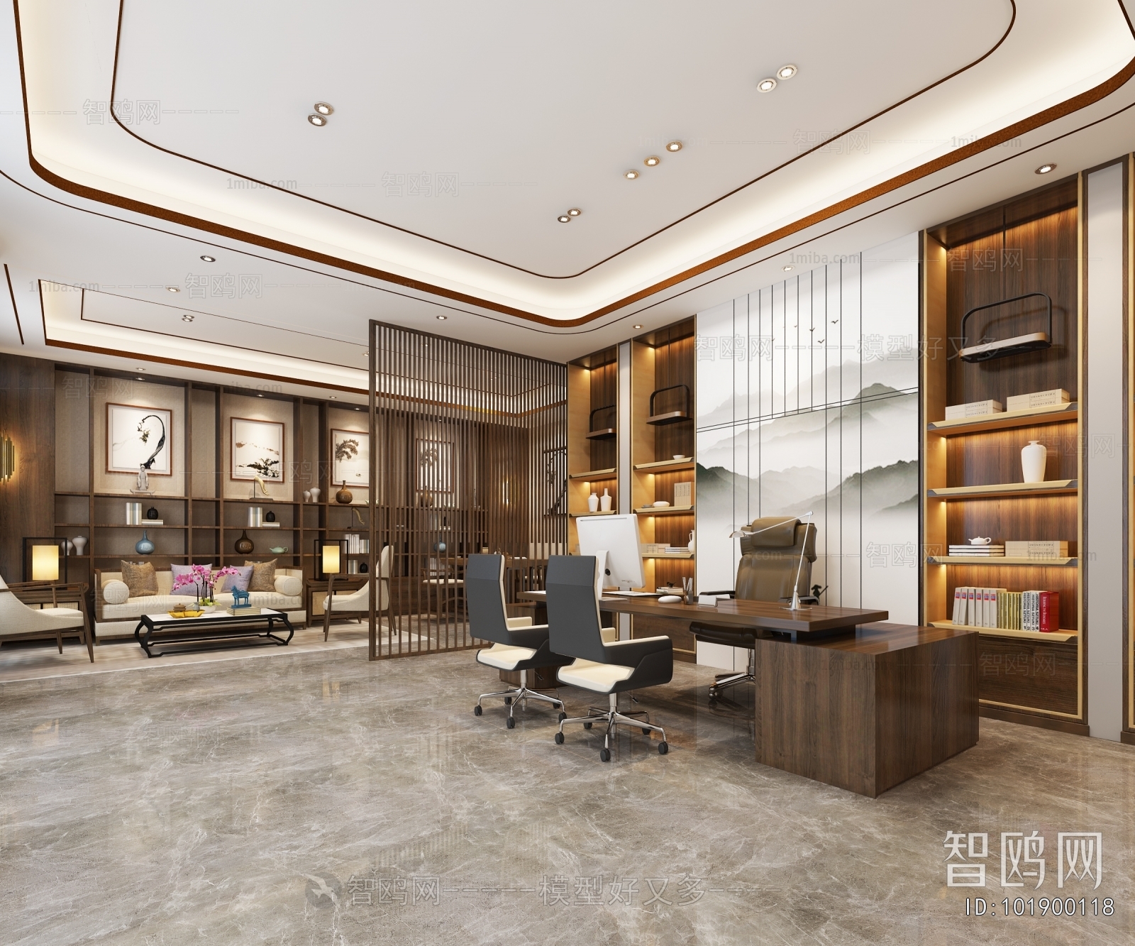 New Chinese Style Manager's Office