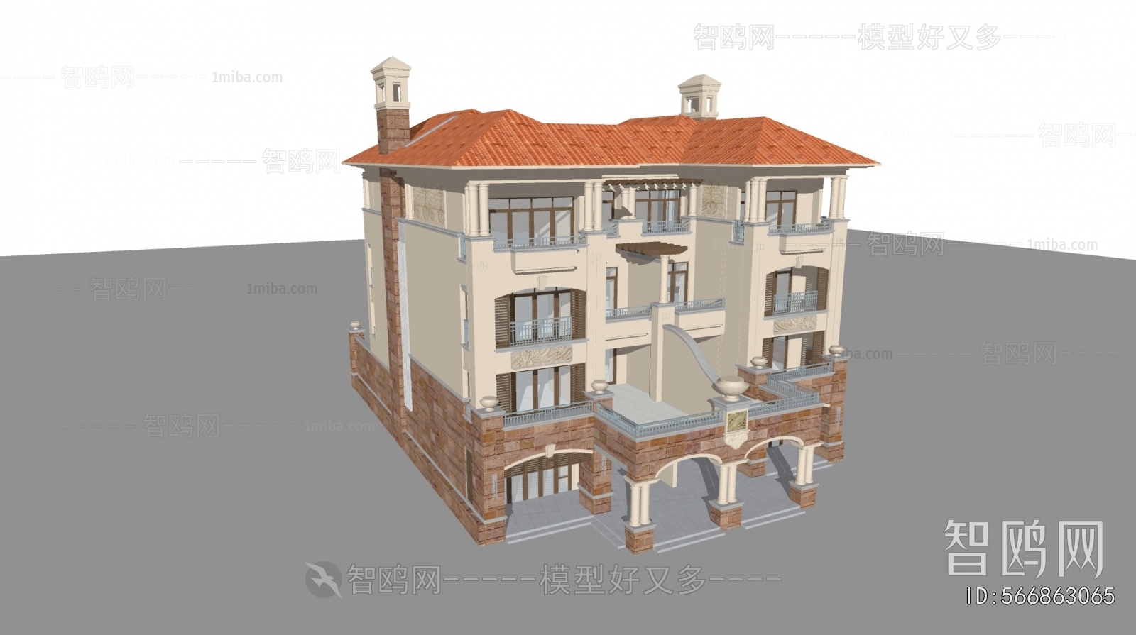 European Style Villa Appearance