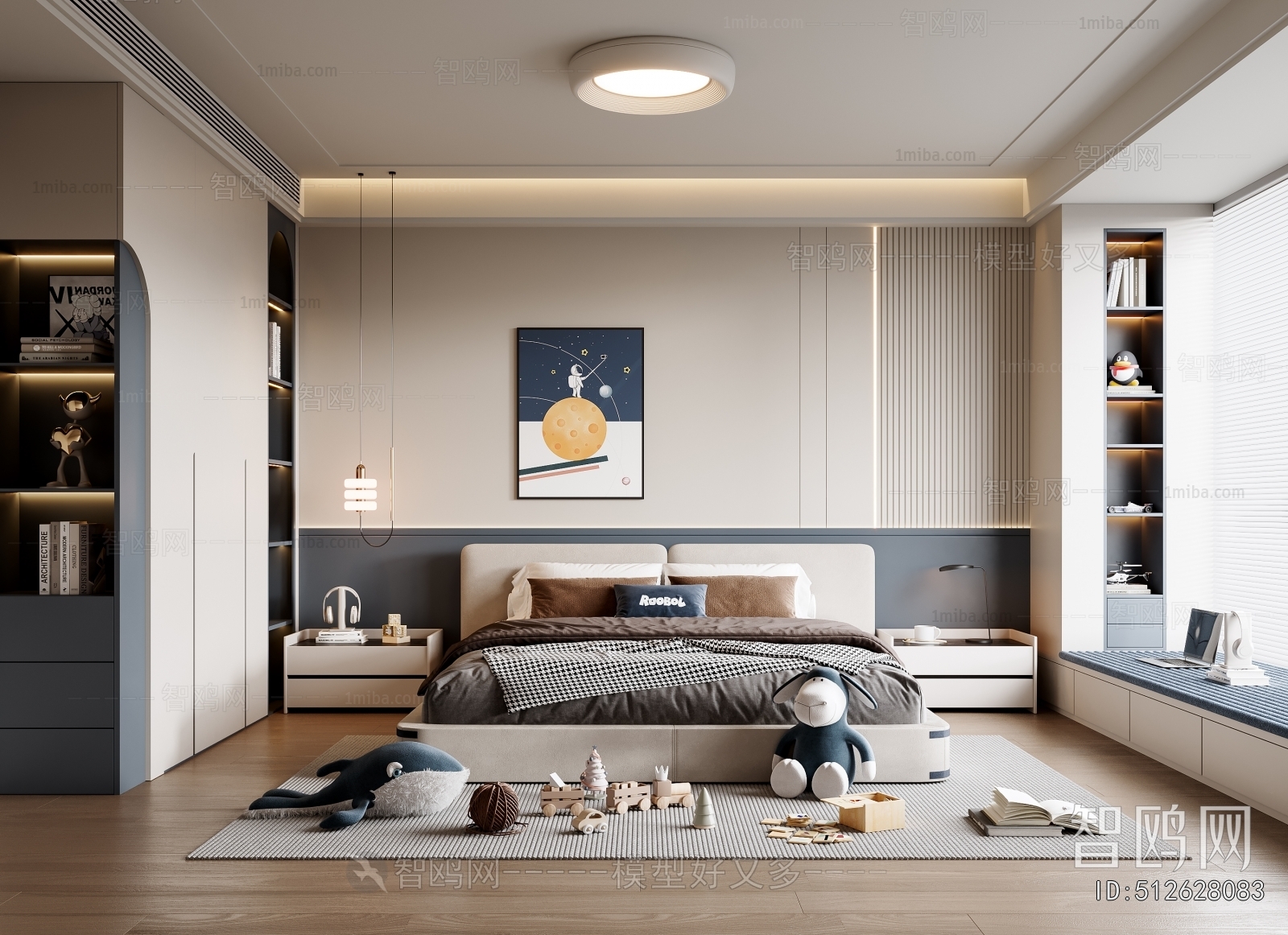 Modern Boy's Room And Son's Room