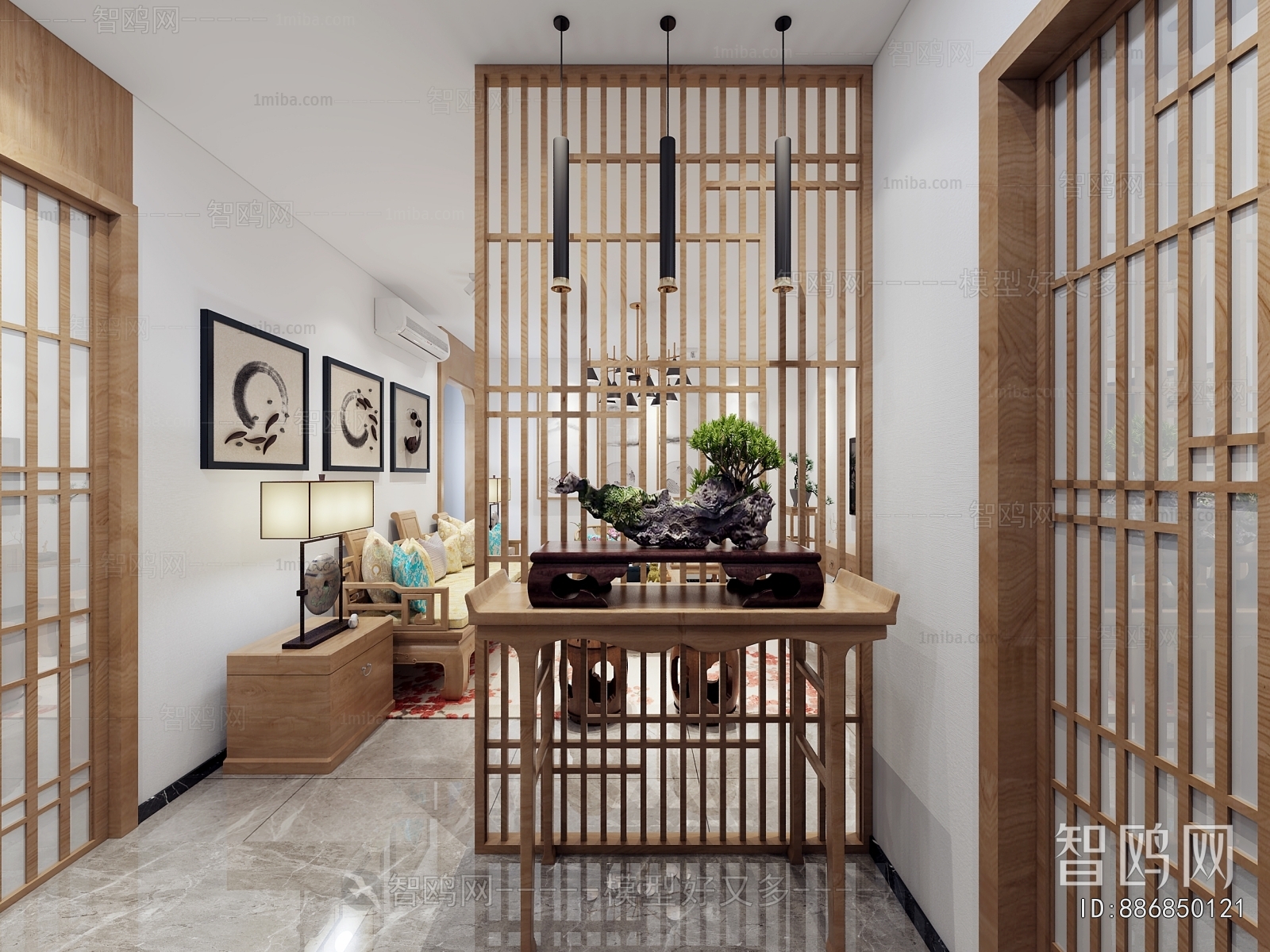 New Chinese Style Hallway