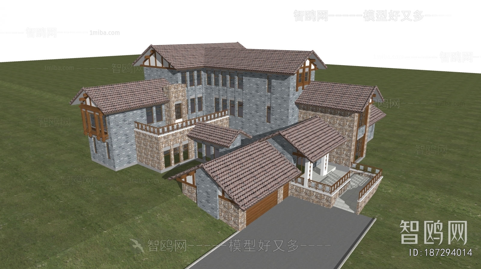 New Chinese Style Villa Appearance