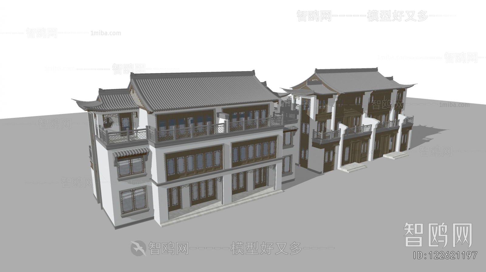 New Chinese Style Villa Appearance