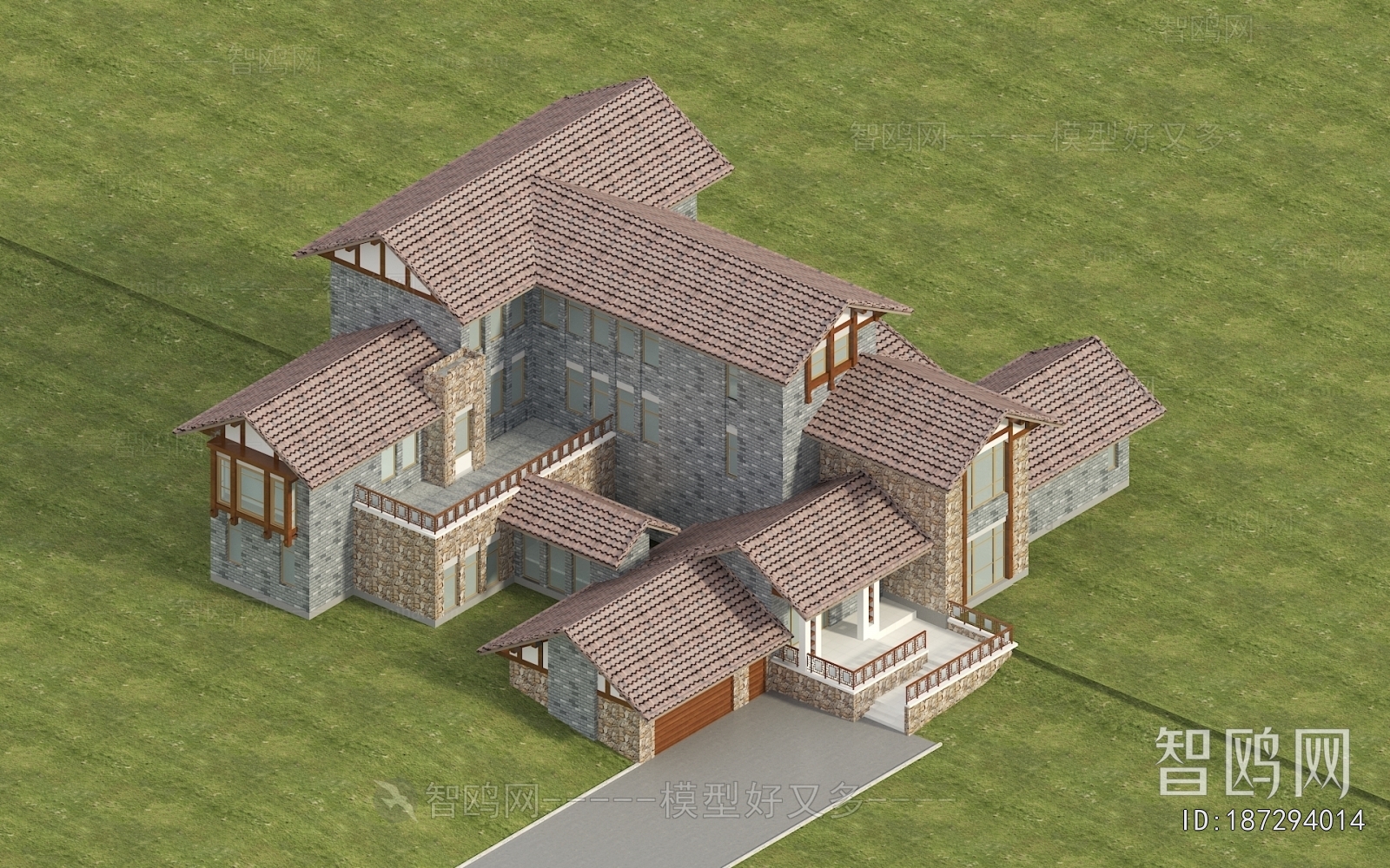 New Chinese Style Villa Appearance