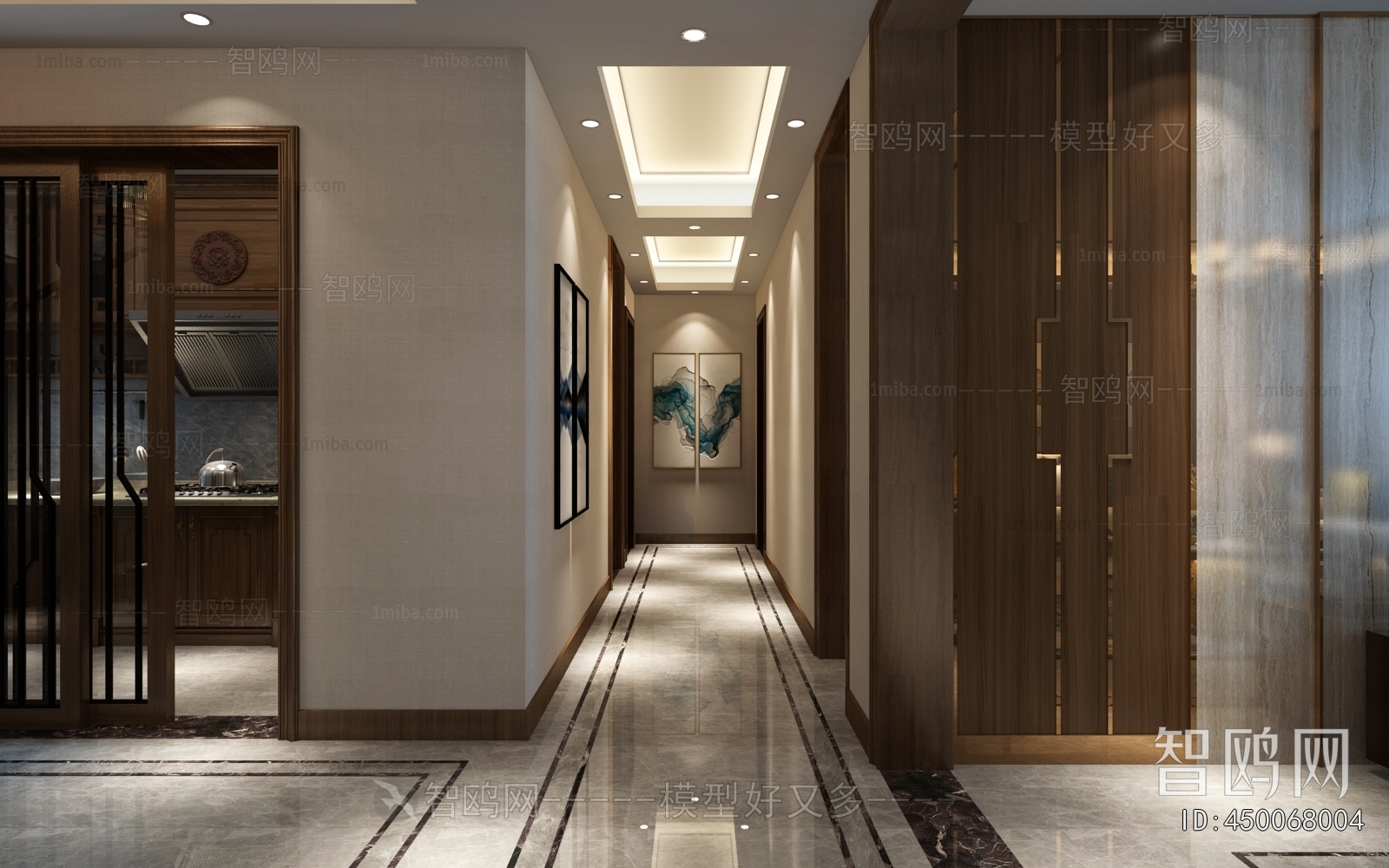 New Chinese Style A Living Room