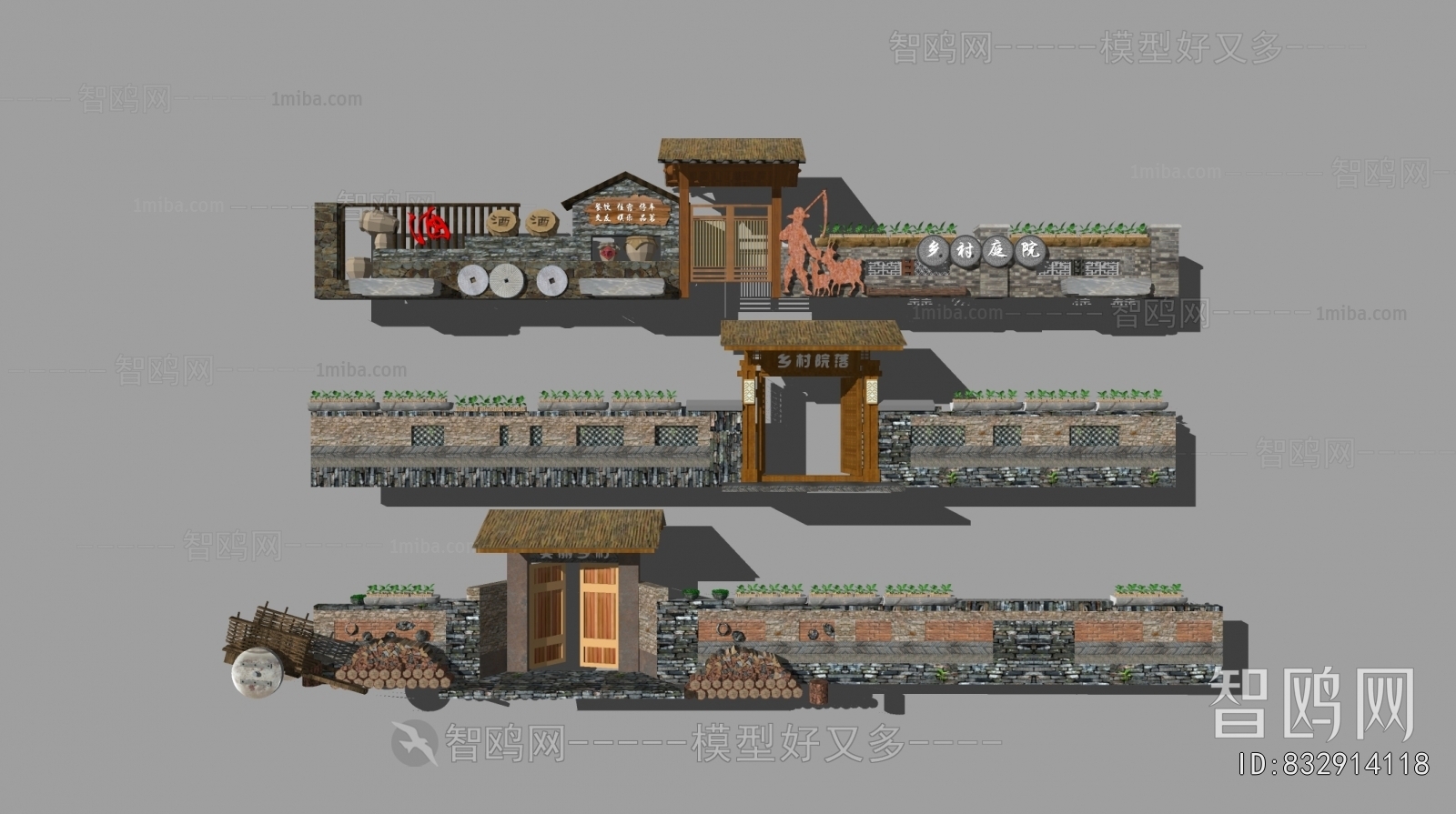 New Chinese Style Landscape Wall