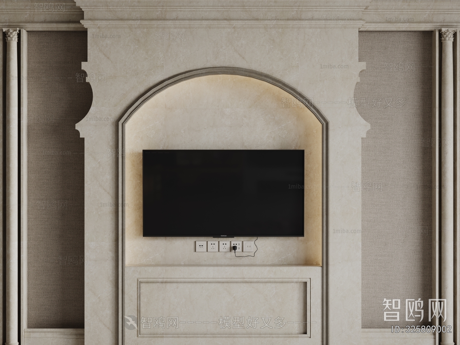 French Style TV Wall