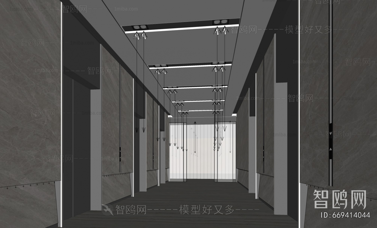 Modern Office Elevator Hall