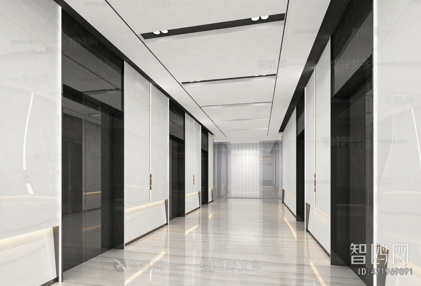 Modern Corridor Elevator Hall