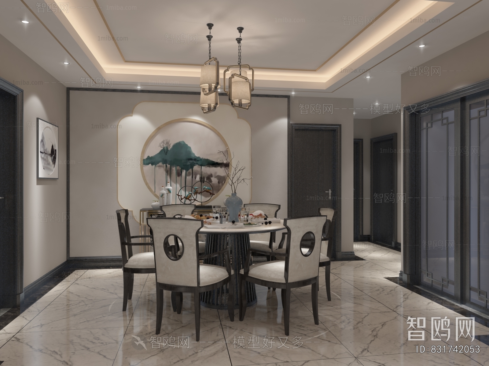 New Chinese Style Dining Room