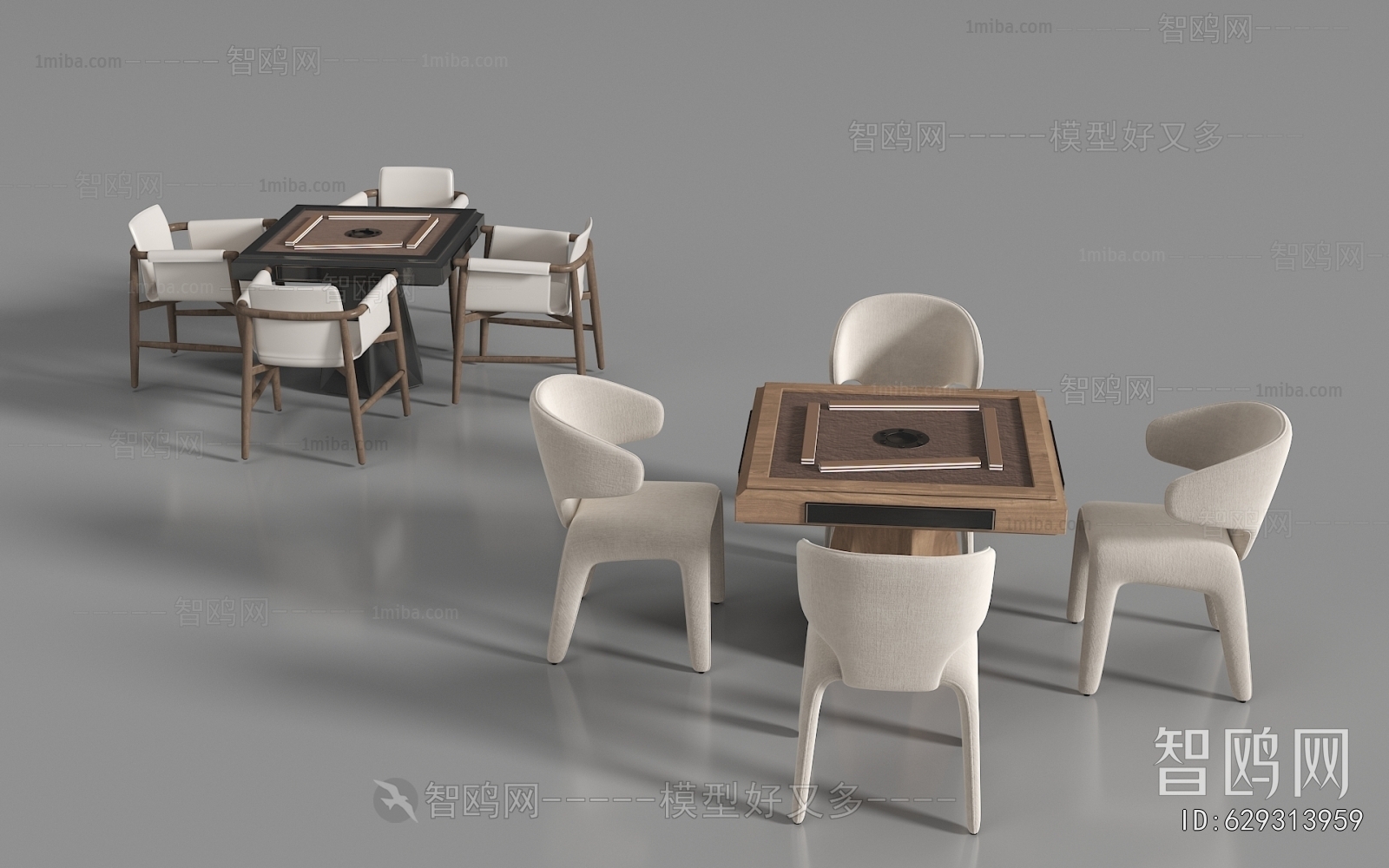 Modern Mahjong Tables And Chairs