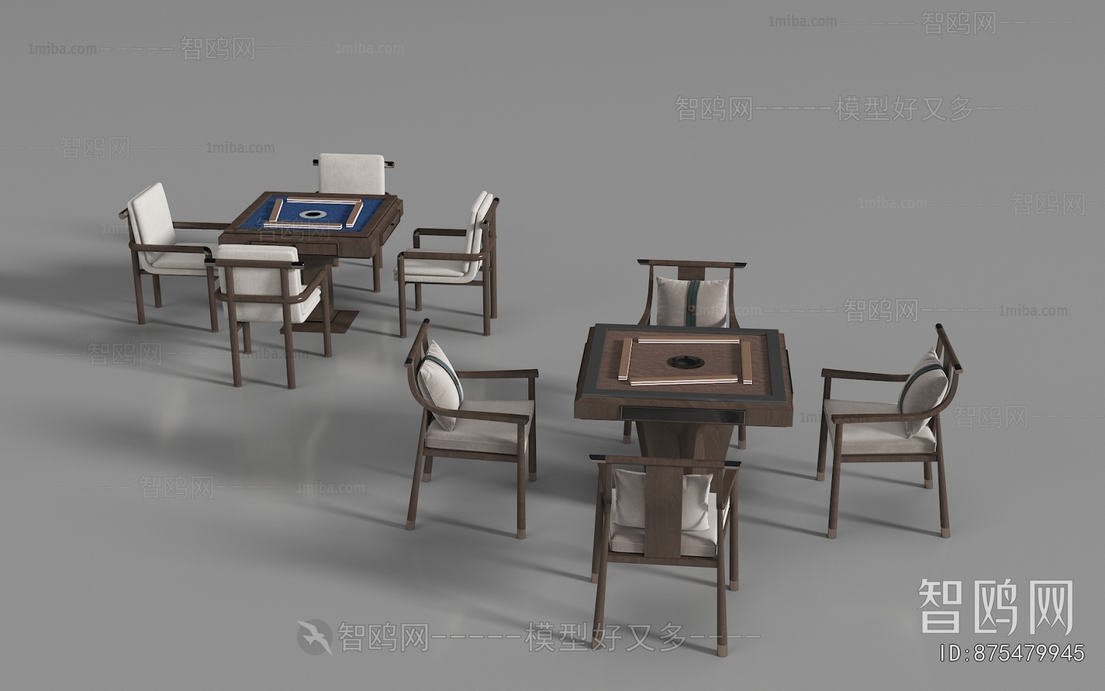 Modern Mahjong Tables And Chairs