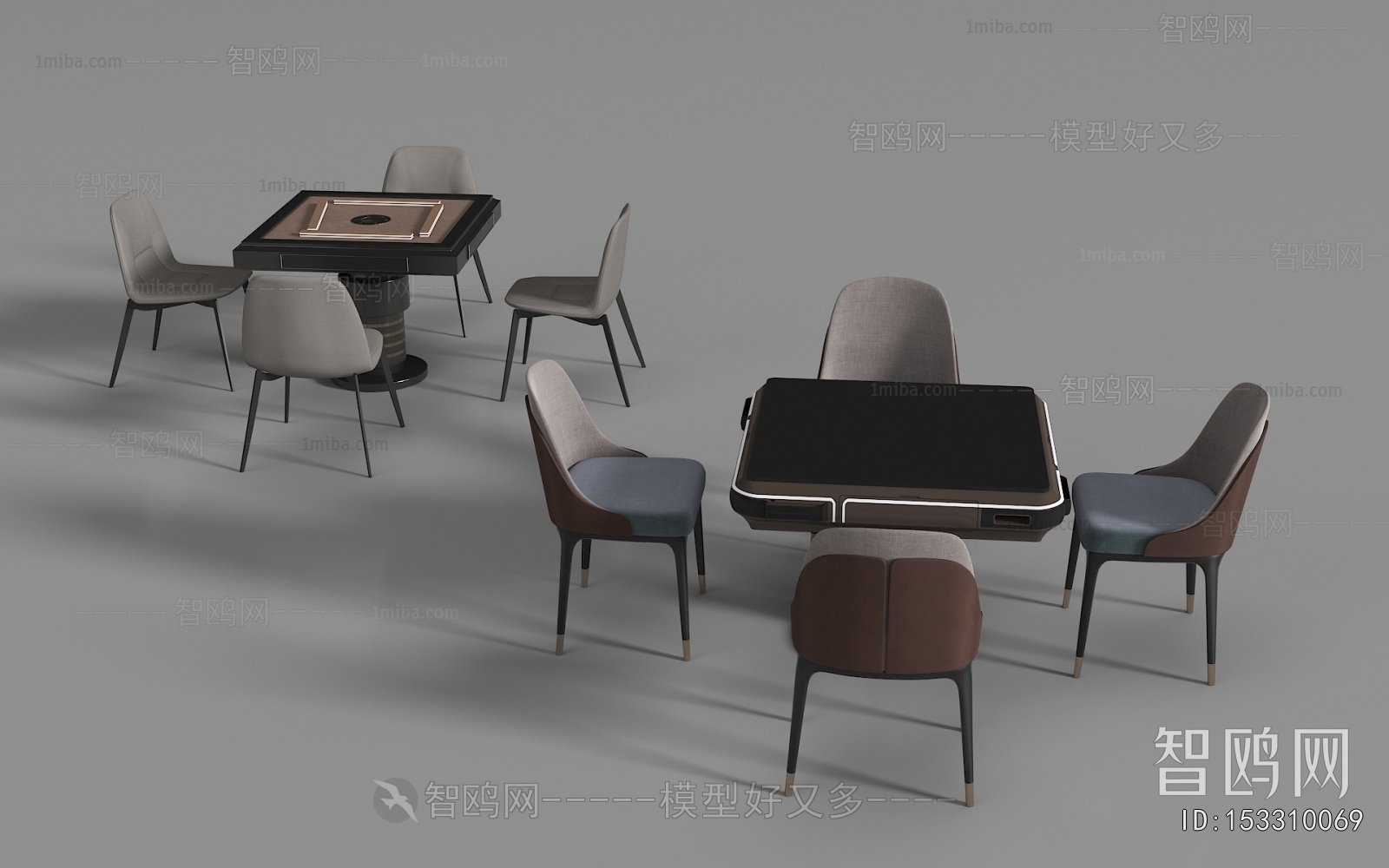 Modern Mahjong Tables And Chairs