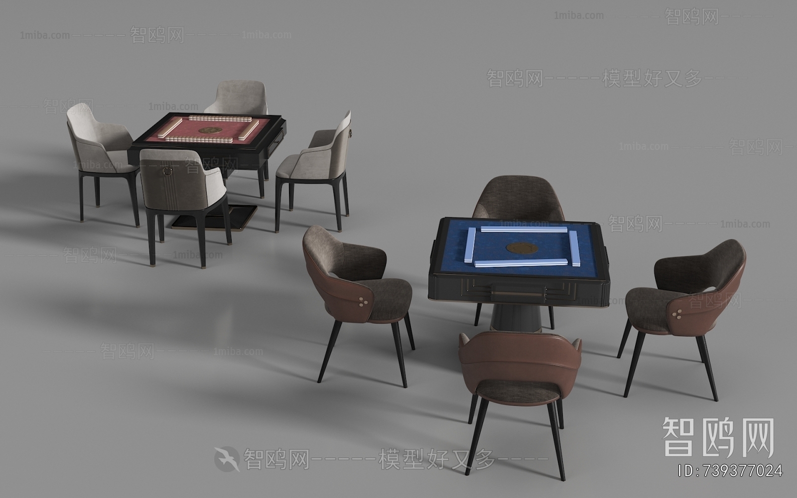 Modern Mahjong Tables And Chairs