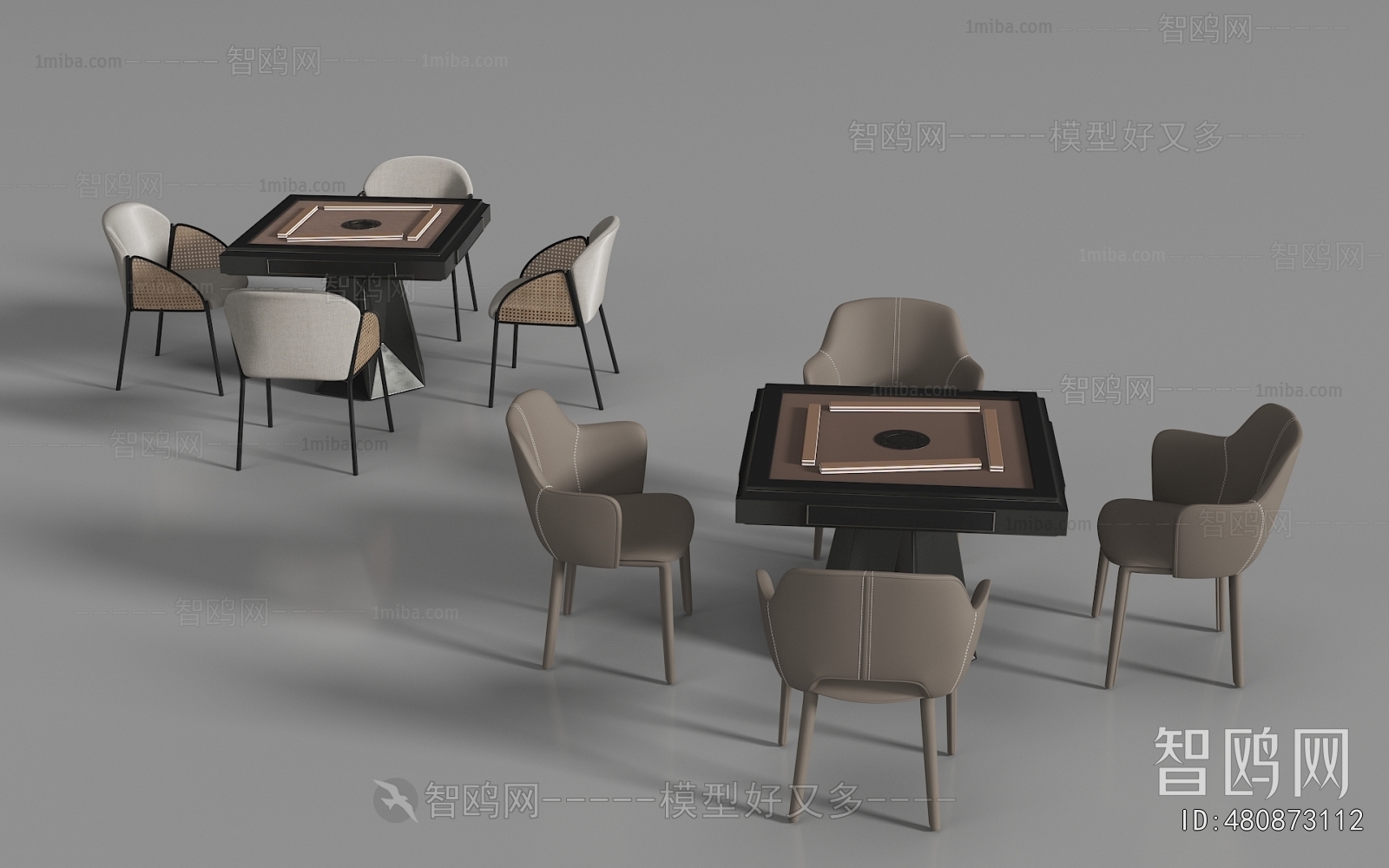 Modern Mahjong Tables And Chairs