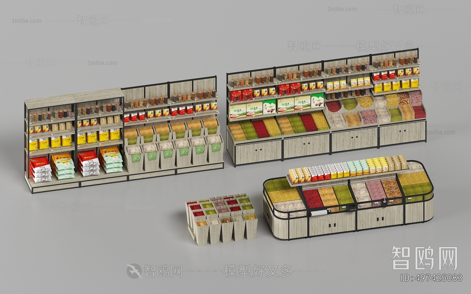 现代超市零食货架超市货架组合