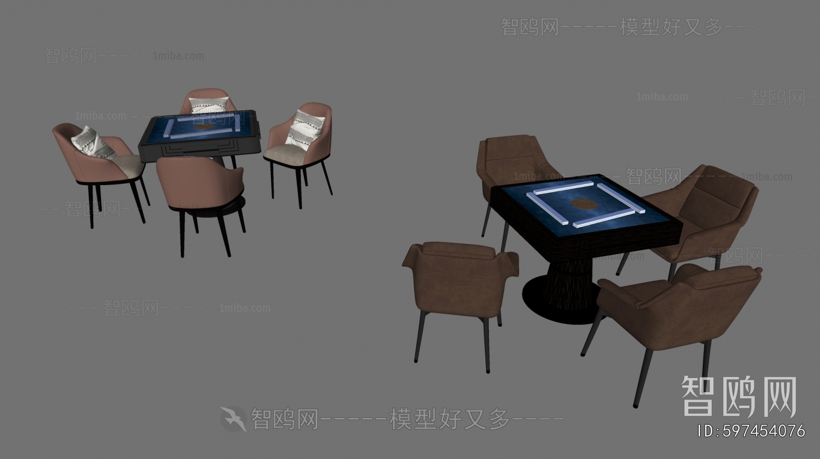 Modern Mahjong Tables And Chairs