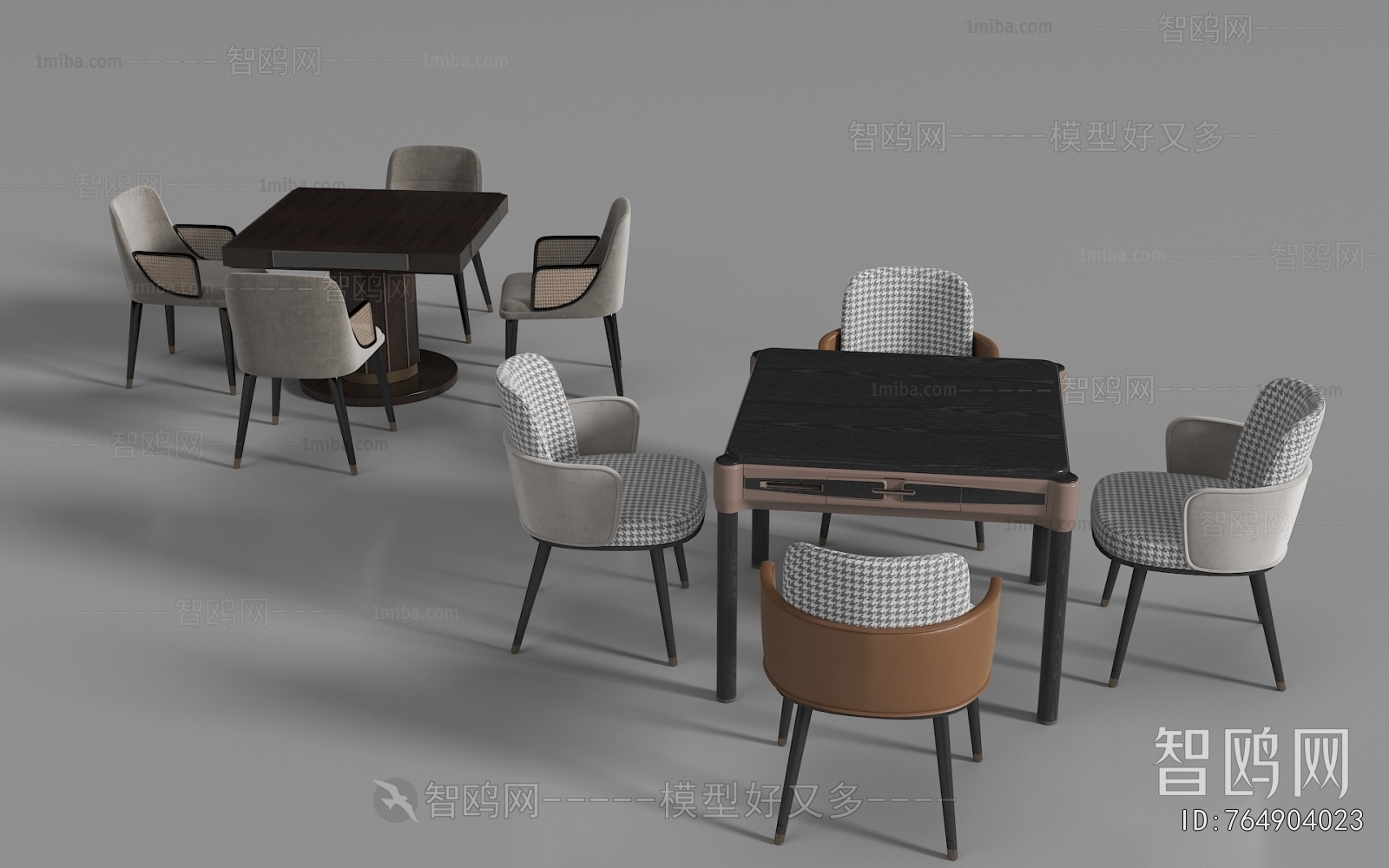 Modern Mahjong Tables And Chairs