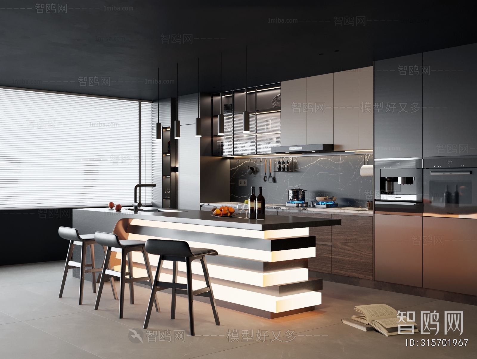 Modern Open Kitchen