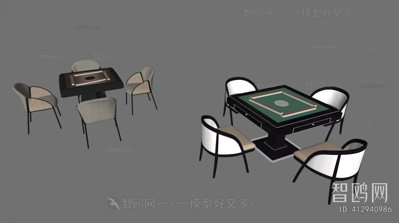 Modern Mahjong Tables And Chairs