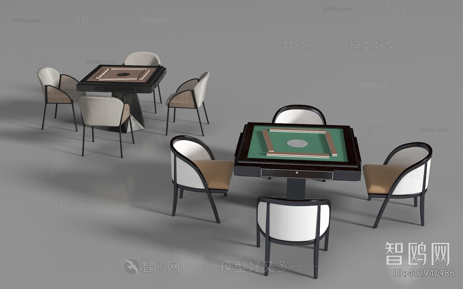 Modern Mahjong Tables And Chairs