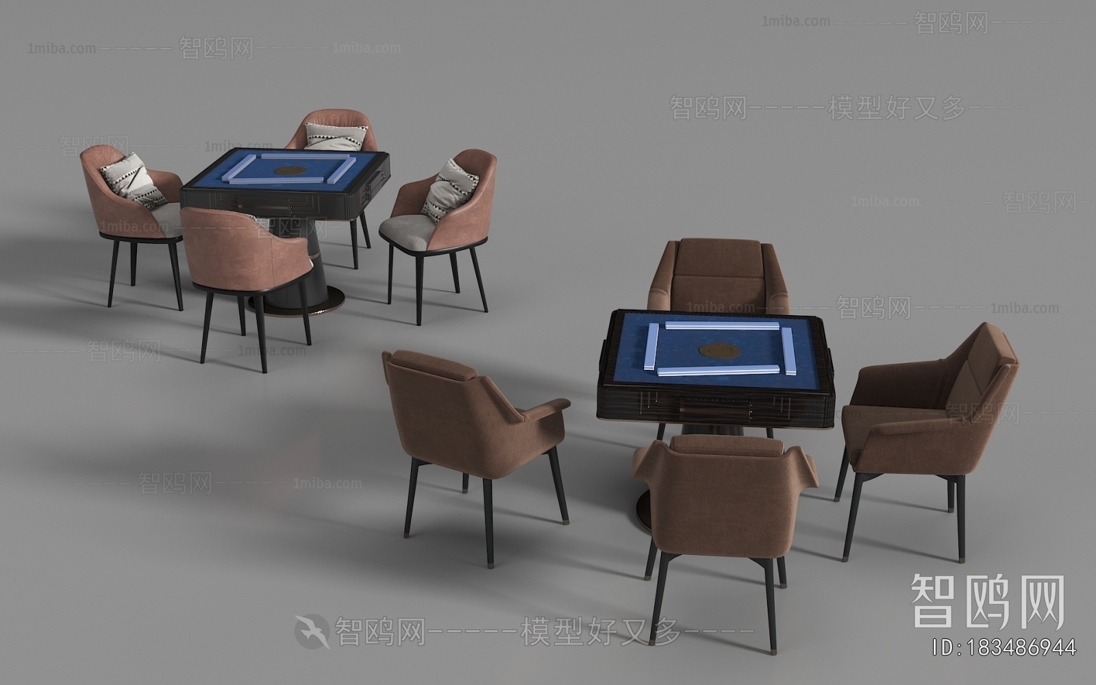 Modern Mahjong Tables And Chairs