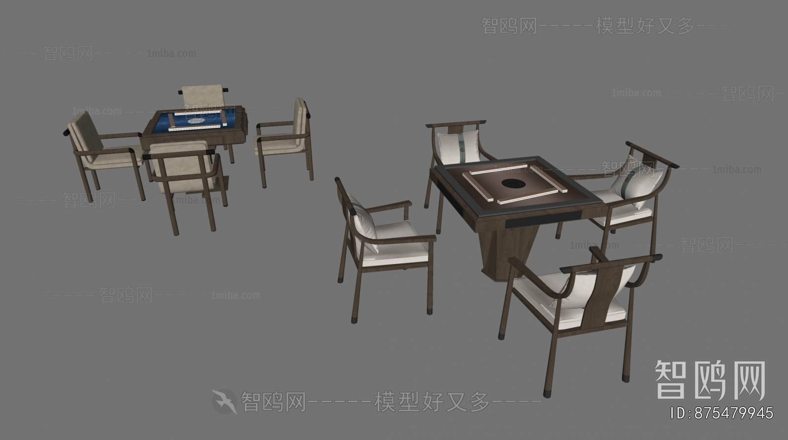 Modern Mahjong Tables And Chairs