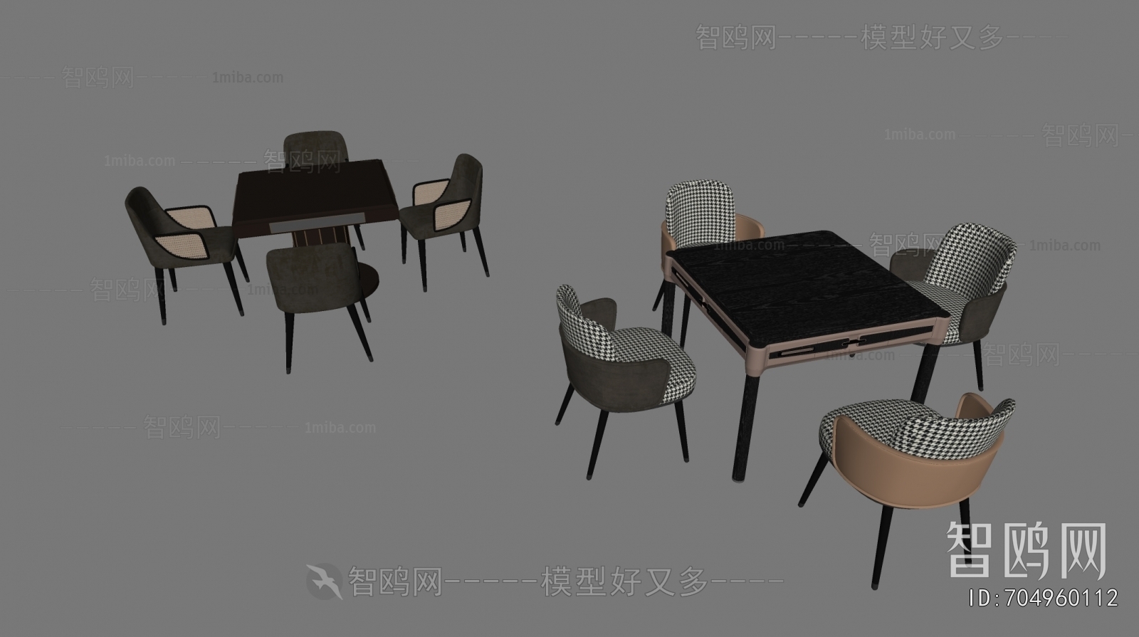 Modern Mahjong Tables And Chairs