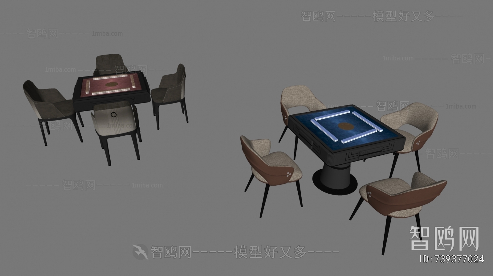 Modern Mahjong Tables And Chairs